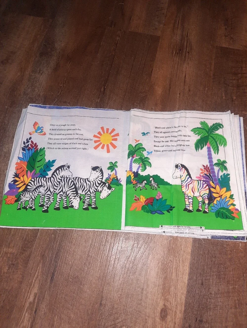 The Rainbow Zebra Fabric